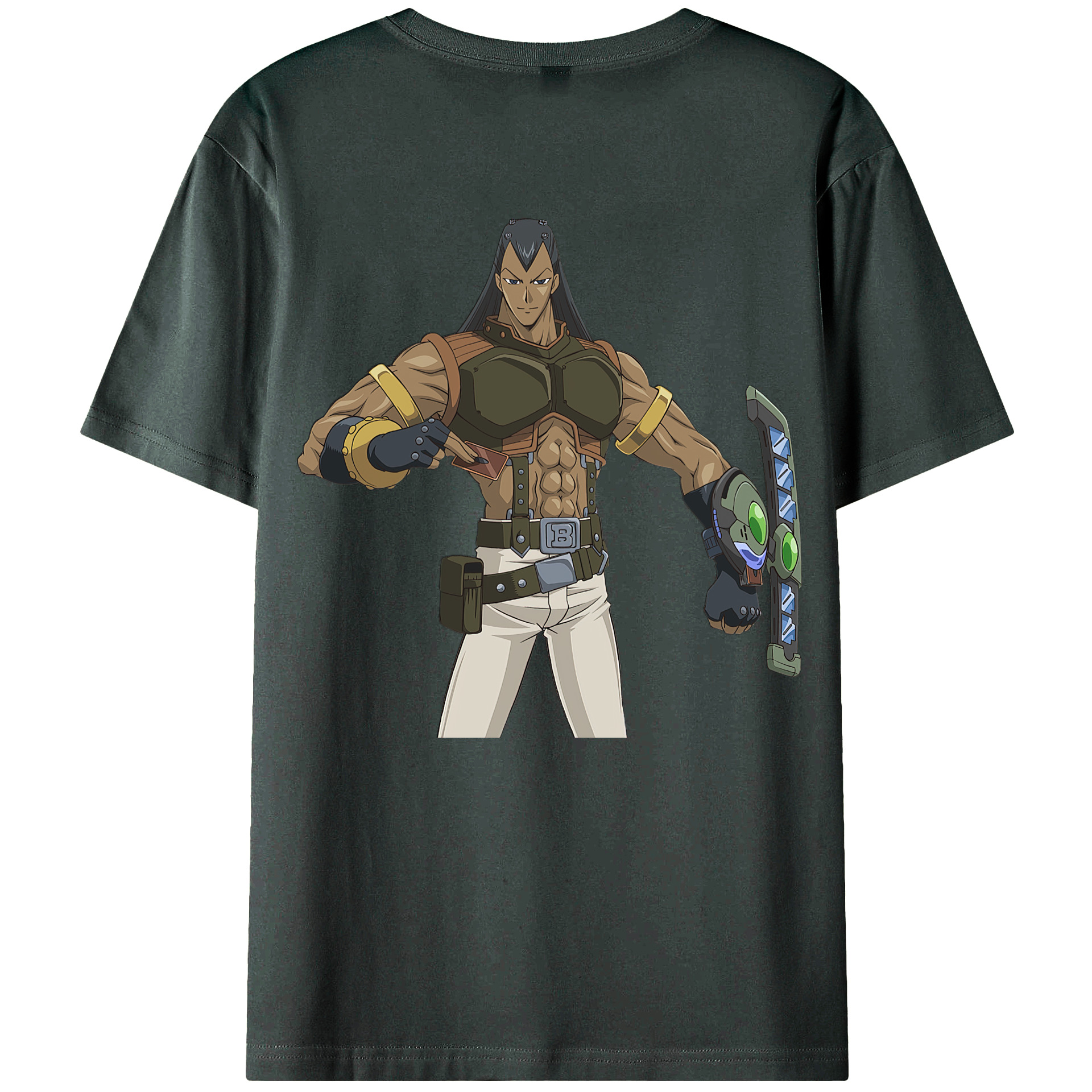 （画像用） 遊☆戯☆王 Yu-Gi-Oh! 綿100％ メンズ半袖Tシャツ（バックプリント） 通気性